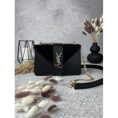Сумка YSL black замш ????