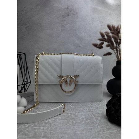 Сумка PINKO white діагональ ????