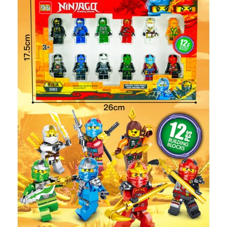 Набор фигурок лего Ниндзяго 12 шт герои, фигурки персонажи Ninjago Heroes