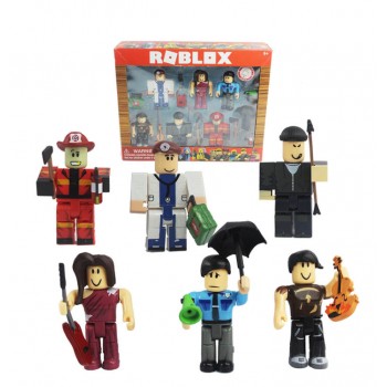 Игровые фигурки Роблокс 6 шт в коробке, набор фигурок игрушка Roblox полицейский