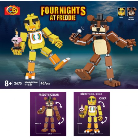 Детский конструктор Аниматроники Four Nights At Freddie Bonnie Fox 5 ночей с Фредди фигурки лего