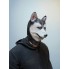 Латексная маска собаки Хаски, карнавальная резиновая маска собаки Хаски