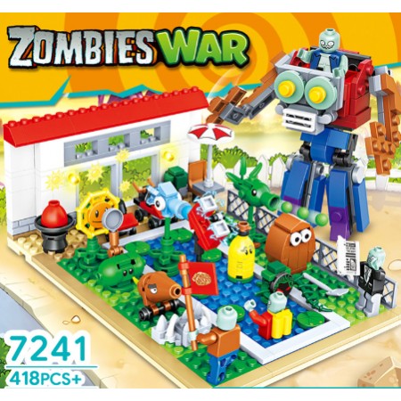 Дитячий конструктор Рослини проти Зомбі 7241 лего Plants vs Zombies фігурки 418 дет