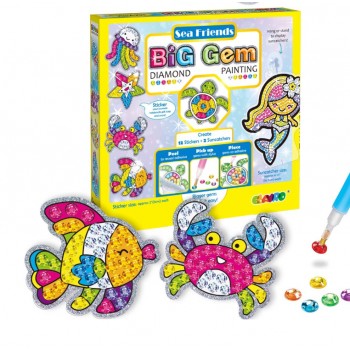 Творческий набор для создания брелков фигурок наклеек, набор для творчества рукоделия игрушек украшений Водный мир