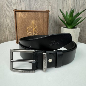 Кожаный мужской поясной ремень стиль Кельвин Кляйн черный Calvin Klein Кожаный мужской поясной ремень стиль Кельвин Кляйн черный Calvin Klein