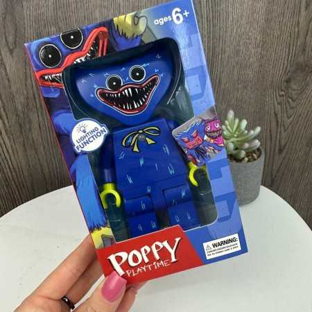 Детская игрушка фигурка Хагги Вагги синий светящийся Huggy Wuggy