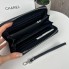 Женский кожаный кошелек стиль Шанель, качественный клатч в коробке Chanel