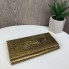Кожаный женский кошелек крокодил, женский клатч-кошелек с крокодилом натуральная кожа Золото