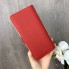 Качественный женский кошелек клатч, модный портмоне для девушек с листочками Красный