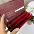 Женский кожаный клатч стиль Chanel рептилия лаковый бордовый Шанель кошелек