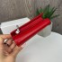 Женский кожаный кошелек клатч люкс качество в коробке, высококачественный женский портмоне из натуральной кожи Красный