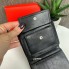 Кожаный мужской кошелек стиль Босс, модный портмоне натуральная кожа Hugo Boss черный в коробке