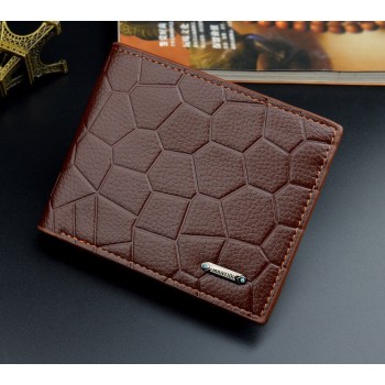 Стильный мужской кошелек портмоне классический экокожа Светло-коричневый