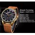 Мужские механические наручные часы Forsining GMT1218-2 Original коричневые