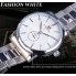 Мужские механические наручные часы Forsining S1164 люкс качество механика оригинал Серебро с белым