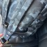 Мужской городской рюкзак камуфляжный черно-серый