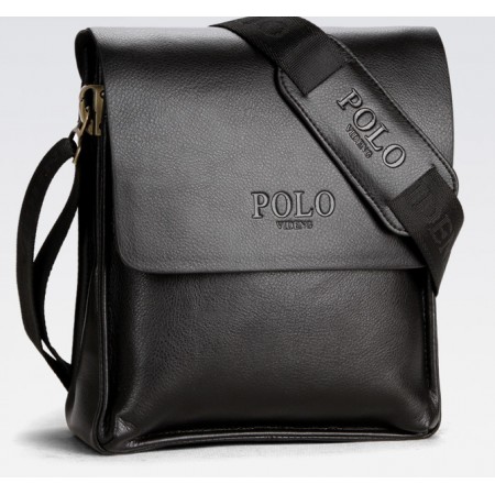 Сумка-планшет чоловіча Polo екошкіра, чоловіча сумка через плече шкіряна барсетка планшетка Поло
