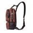 Якісний чоловічий рюкзак сумка на плече Коричневий