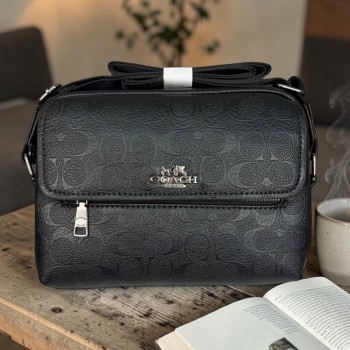 Качественная мужская сумка барсетка стиль Coach, сумка мессенджер на плечо Коач