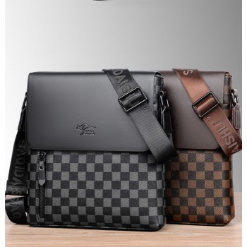 Мужская сумка планшетка Кенгуру стиль Луи Витон клетка, сумка-планшетка на плечо