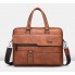 Мужская сумка для ноутбука Jeep эко кожа портфель для планшета документов папок А4 Светло-коричневый
