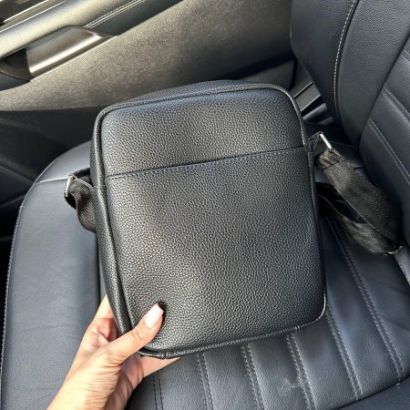 Мужская сумка планшетка на плечо черная