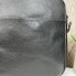 Мужская кожаная сумка планшетка стиль Armani с тиснением черная
