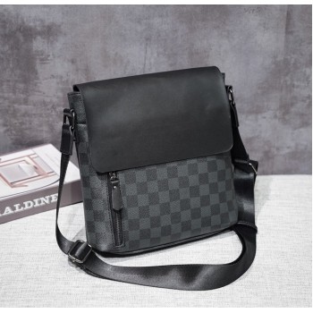 Мужская сумка планшетка в клетку барсетка