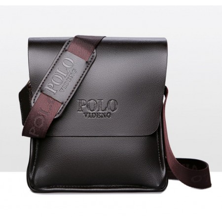 Сумка-планшет чоловіча Polo екошкіра, чоловіча сумка через плече шкіряна барсетка планшетка Поло