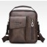 Мужская сумка планшет Jeep повседневная на плечо, барсетка сумка-планшет для мужчин эко кожа Джип Темно-коричневый