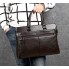 Мужская деловая сумка для документов на работу офисная, модный мужской деловой портфель формат А4 черный Темно-коричневый