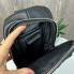 Мужская кожаная бананка черная Bally, сумка барсетк на грудь