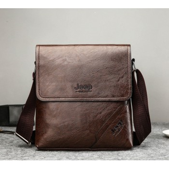 Мужская сумка планшет Jeep через плечо, барсетка сумка-планшет для мужчин эко кожа