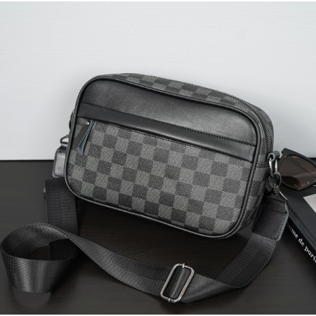 Мужская сумка барсетка повседневная стиль Луи Витон клетка