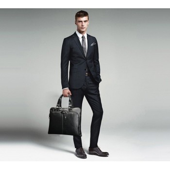 Мужская сумка портфель для документов А4, мужской портфель для работы, офисная сумка ПУ кожа черная коричневая