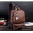 Якісний чоловічий рюкзак сумка на плече Коричневий