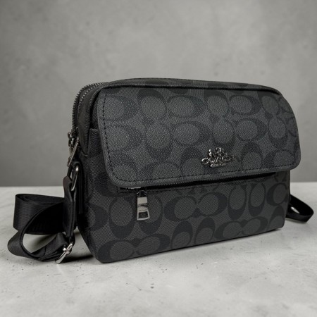 Мужская сумка барсетка стиль Coach, сумка на плечо Коач