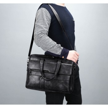 Мужская сумка для ноутбука Jeep эко кожа портфель для планшета документов папок А4