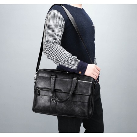 Мужская сумка для ноутбука Jeep эко кожа портфель для планшета документов папок А4