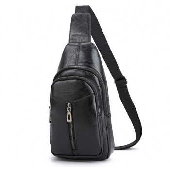 Качественная мужская бананка мессенджер на грудь Jeep эко кожа барсетка сумка для мужчин
