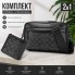 Комплект мужской: сумка через плечо + кошелек на молнии, стильная повседневная кросс-боди сумка с кошельком стиль Coach