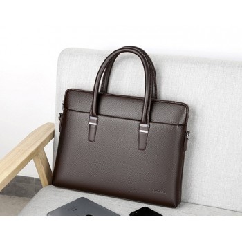 Мужская сумка портфель для документов формат А4, деловой портфель руководителя, сумка для ноутбука эко кожа Коричневый