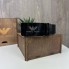 Мужской кожаный поясной ремень автомат стиль Армани Armani черный