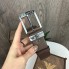 Качественный мужской ремень из натуральной кожи, кожаный ремень в джинсы для мужчин Армани коричневый