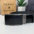 Мужской кожаный ремень автомат черный в стиле Tommy Hilfiger