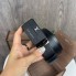 Мужской кожаный ремень стиль Луи Витон автомат черный натуральная кожа