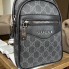 Мужская сумка бананка стиль Гуччи на грудь, сумка-бананка слинг Gucci премиум качество