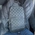 Чоловіча шкіряна сумка бананка стиль Луї Вітон клітина тиснення