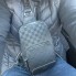Чоловіча шкіряна сумка бананка стиль Луї Вітон клітина тиснення