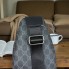 Мужская сумка бананка стиль Гуччи на грудь, сумка-бананка слинг Gucci премиум качество